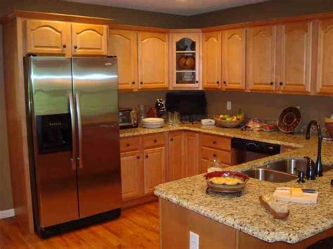 honey oak cabinets stainless steel appliances|honey oak cabinet flooring ideas.